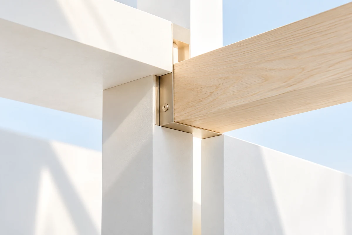 Conceptual visualization of a bright architectural structure
