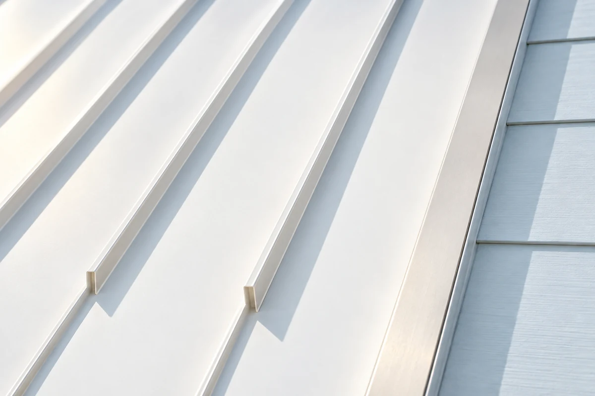 Conceptual visualization of bright architectural exterior details